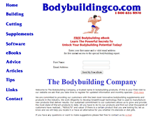 Tablet Screenshot of bodybuildingco.com